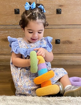 Peluche de jirafa Zana hecho a mano de 30 cm