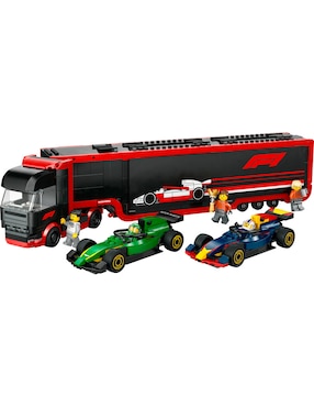 Lego City F1 Truck with RB20 & AMR24 F1 Cars 60445