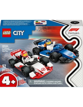 Lego City F1 Williams Racing & Autos de Carrera Haas F1 60464