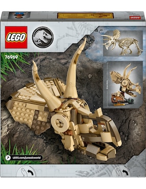 Lego Jurassic World Fósiles de Dinosaurio: Cráneo de Triceratops 76969