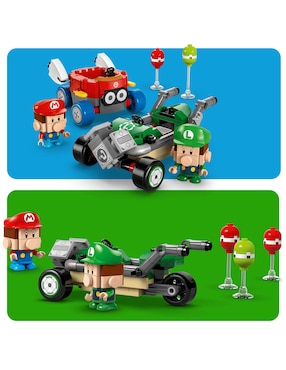 Lego Super Mario Bebé Mario vs. Bebé Luigi 72034 Mario Kart