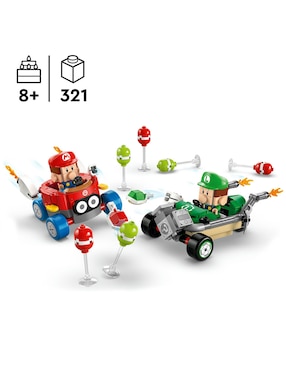 Lego Super Mario Bebé Mario vs. Bebé Luigi 72034 Mario Kart