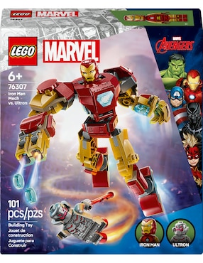 Lego Super Heroes Avengers Armadura Robótica de Iron Man vs. Ultrón 76307 Marvel