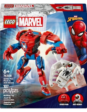 Lego Super Heroes Marvel Spider-Man Mech vs Anti Venom 76308