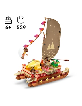 Lego Disney Animation Canoa de Aventuras de Moana 43270
