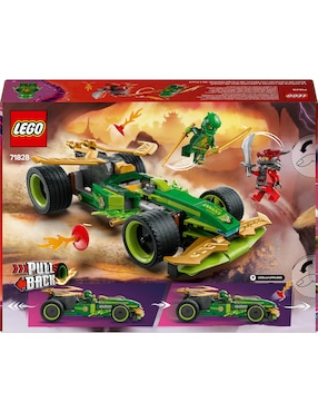Lego Ninjago Auto de Carreras con Motor de Carga Manual de Lloyd 71828