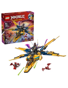 Lego Ninjago Super Jet De La Tormenta De Ras Y Arin 71833 Dragons Rising