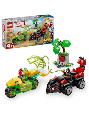 Lego Spidey Spin Y Electro: Duelo De Vehículos Dinosaurio 11198