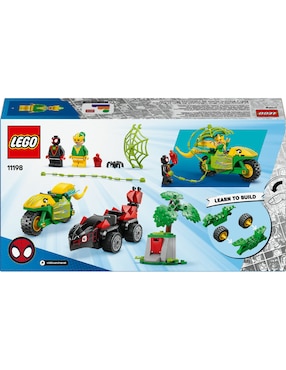 Lego Spidey Spin y Electro: Duelo de Vehículos Dinosaurio 11198