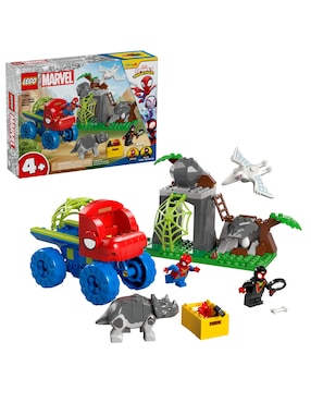 Lego Spidey Marvel Vehículo Todoterreno Dinosaurio Y Equipo Spidey Al Rescate 11199