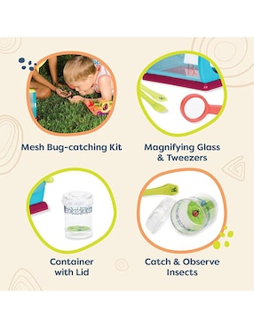 Kit Atrapa Bichos Battat juego didáctico infantil unisex