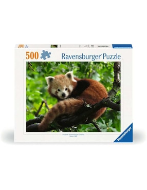 Rompecabezas Animales Panda Rojo Ravensburger 500 Piezas