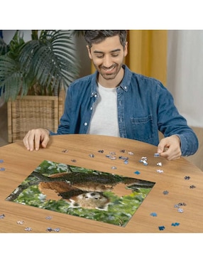 Rompecabezas Animales Panda rojo Ravensburger 500 piezas