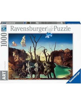 Rompecabezas Artistas Modernos Cisnes Reflejando Elefantes Salvador Dalí Ravensburger 1000 Piezas