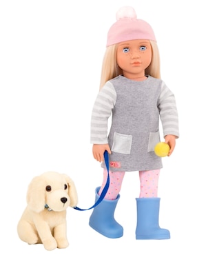 Muñeca Our Generation Meagan & Cachorro Golden