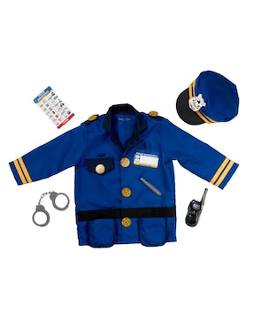Disfraz Oficial de Policía Melissa & Doug juego de rol para niños