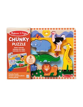 Chunky Puzzle Melissa & Doug juego didáctico infantil unisex