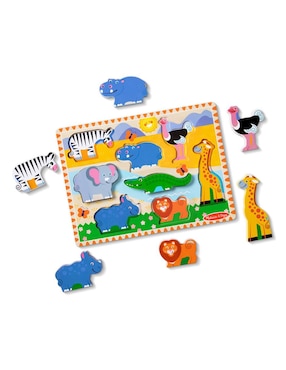Chunky Puzzle Melissa & Doug juego didáctico infantil unisex