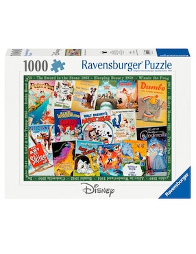Rompecabezas Familia Disney Vintage Movie Ravensburger 1000 piezas