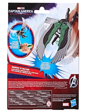 Figura de acción articulada Captain America Brave New World Falcon collectors Marvel con movimiento