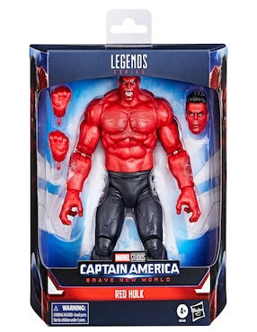 Figura de acción articulada Captain America Brave New World Red Hulk deluxe Marvel