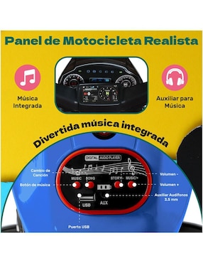 Moto montable Little Monkey recargable