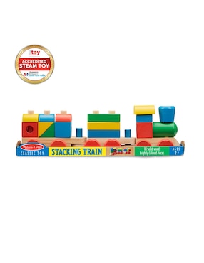 Tren apilable Melissa & Doug juego didáctico unisex