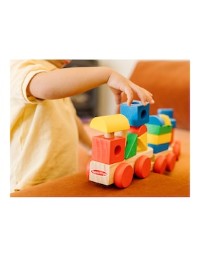 Tren apilable Melissa & Doug juego didáctico unisex