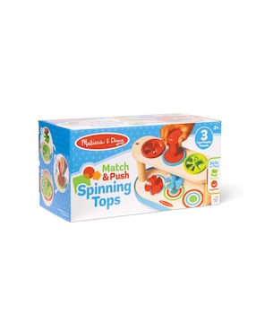 Empareja Y Empuja Trompos Giratorios Melissa & Doug juego didáctico infantil unisex