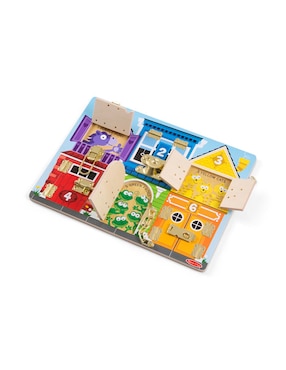 Tablero De Juego Con Cerraduras Melissa & Doug juego armable infantil unisex