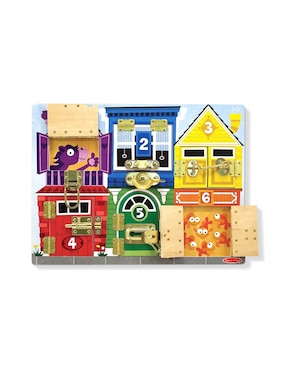 Tablero De Juego Con Cerraduras Melissa & Doug juego armable infantil unisex