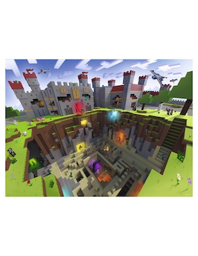 Rompecabezas videojuegos Minecraft cutaway Ravensburger 300 piezas