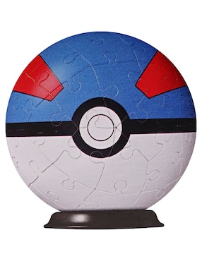 Rompecabezas Pokémon Superball azul Ravensburger 55 piezas