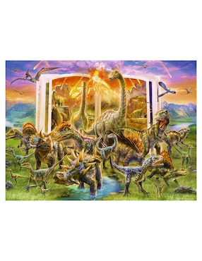 Rompecabezas Enciclopedia de los Dinosaurios Ravensburger 300 piezas