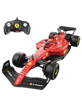 Automóvil Deportivo Rastar F-1 75 F1-75 Ferrari C. Leclerc Escala 1:18