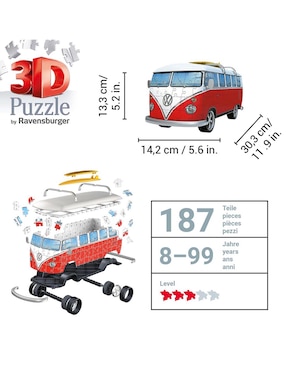 Rompecabezas 3D Ravensburger 187 piezas