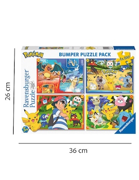 Set rompecabezas Pokémon Ravensburger 400 piezas