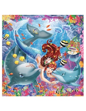 Set rompecabezas Sirenas encantadoras Ravensburger 147 piezas