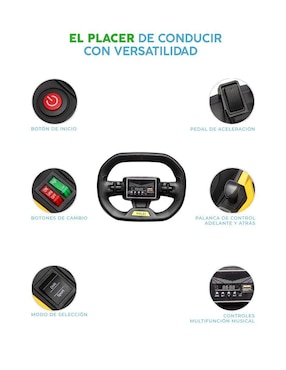 Automóvil montable  Level Kids GO KART TURBOX  recargable