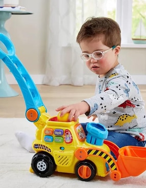 Pop-A-Balls Push & Pop Bulldozer Vtech juego didáctico infantil unisex