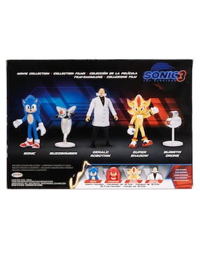 Set figuras acción Sonic The Hedgehog 3 Movie Collection Jakks Pacific