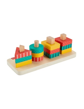 Clasificador De Formas Apilables De Madera Fisher Price Juego Didáctico Unisex