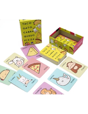 Taco, Gato, Cabra, Queso, Pizza Blue Orange