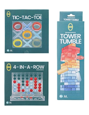 Set De Juegos: Tic-tac, 4 Filas Y Torre Galerías El Triunfo