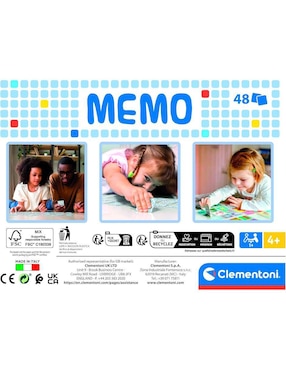 Memo Pocket Juega Con Colores Clementoni