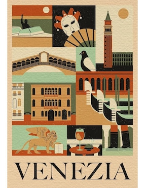 Rompecabezas Venecia Style In The City Venecia Clementoni 1000 piezas