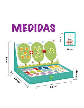 Juego didáctico de matemáticas con números y figuras Magicamente