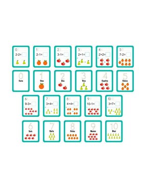 Juego didáctico de matemáticas con números y figuras Magicamente