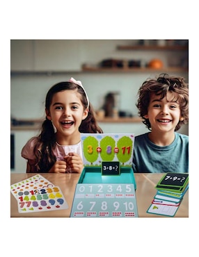 Juego didáctico de matemáticas con números y figuras Magicamente