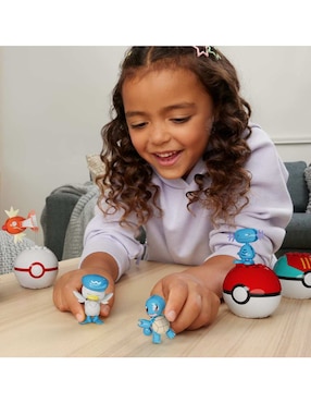 Mattel Mega Pokébolas Entrenador de tipo agua JCT42